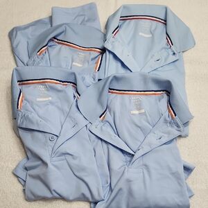 (4) Sz Lg (10-12) Ftench Toast Uniform Polos